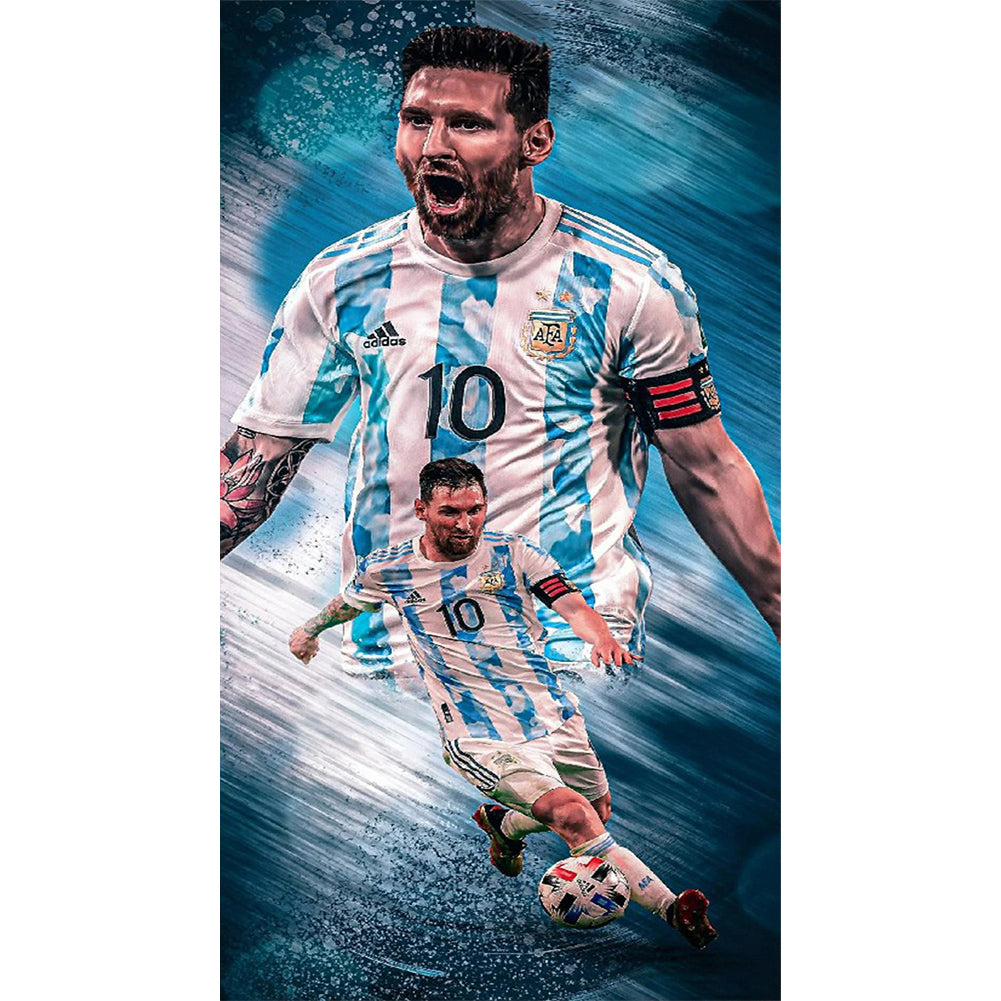 Messi - Full Round Drill Diamond Painting 30*60CM