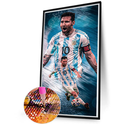 Messi - Full Round Drill Diamond Painting 30*60CM