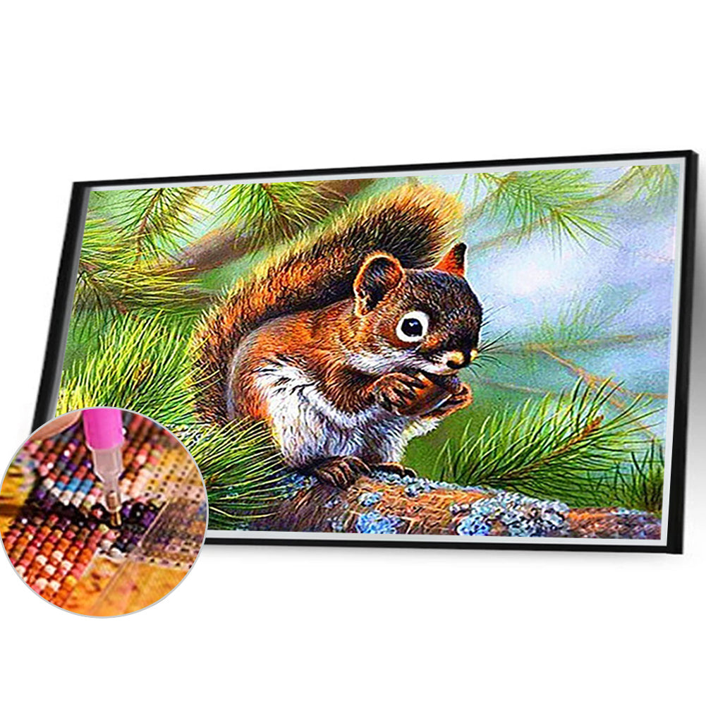 Squirrel - Full Round Drill Diamond Painting 40*30CM