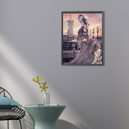 Aristocratic Woman - Full Round Drill Diamond Painting 40*50CM