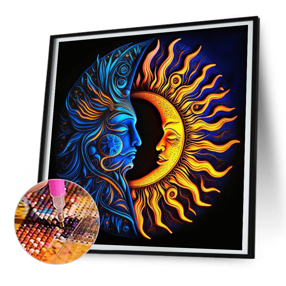 Moon Map - Full Round Drill Diamond Painting 30*30CM