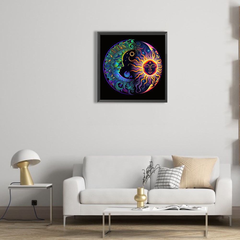Moon Map - Full Round Drill Diamond Painting 30*30CM