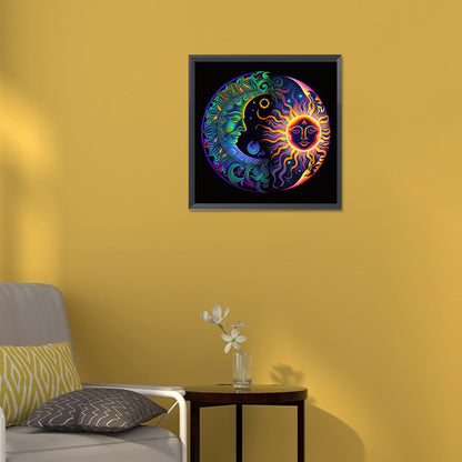 Moon Map - Full Round Drill Diamond Painting 30*30CM