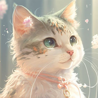Loyal Cat - Full Round Drill Diamond Painting 30*30CM
