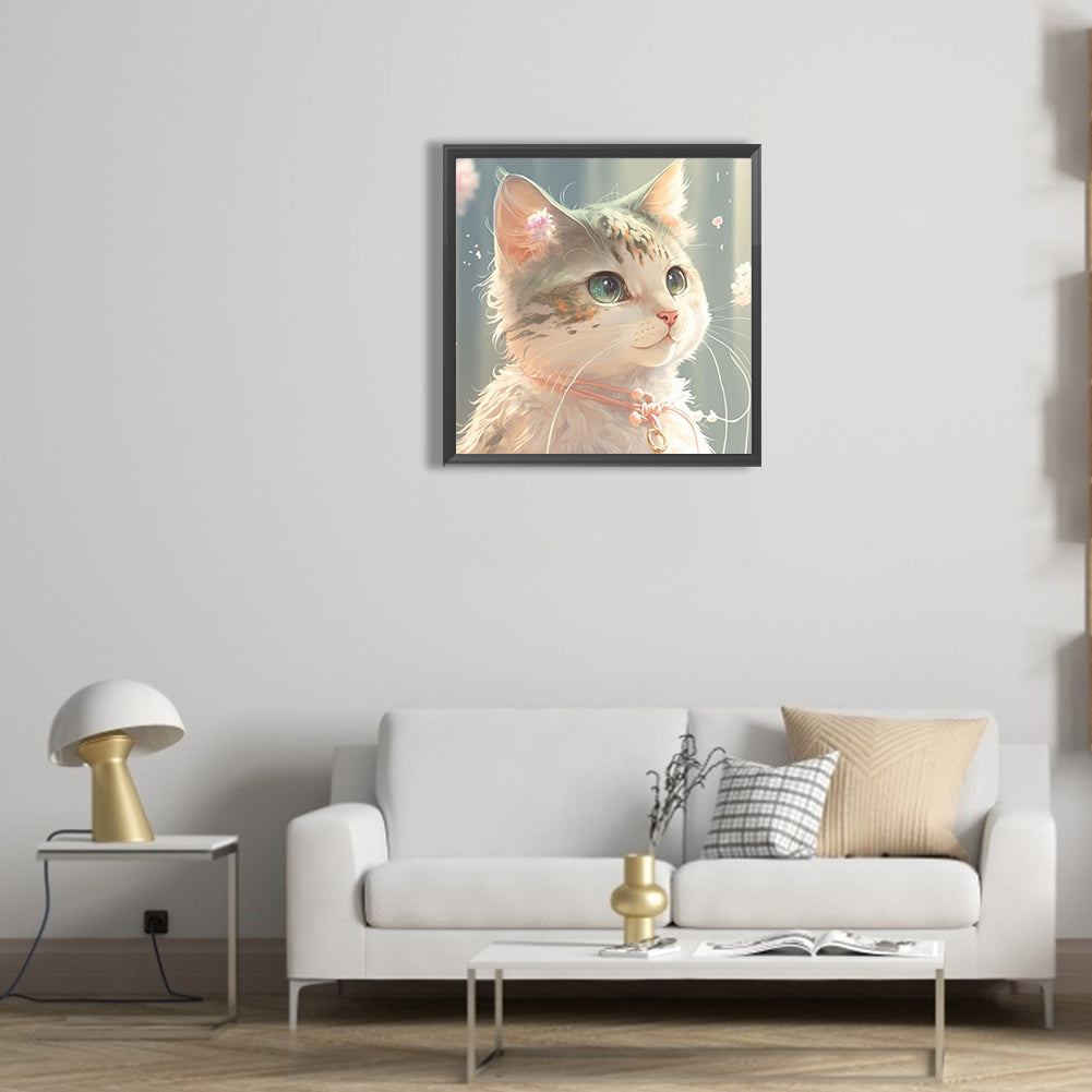 Loyal Cat - Full Round Drill Diamond Painting 30*30CM