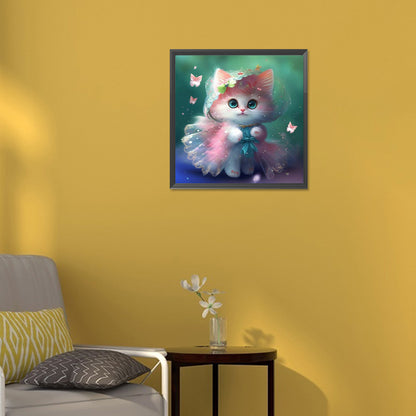 Costumed Cat - Full Round Drill Diamond Painting 30*30CM