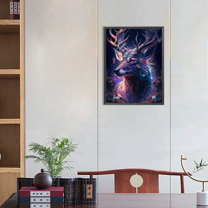 Reindeer - Full Round Drill Diamond Painting 30*40CM