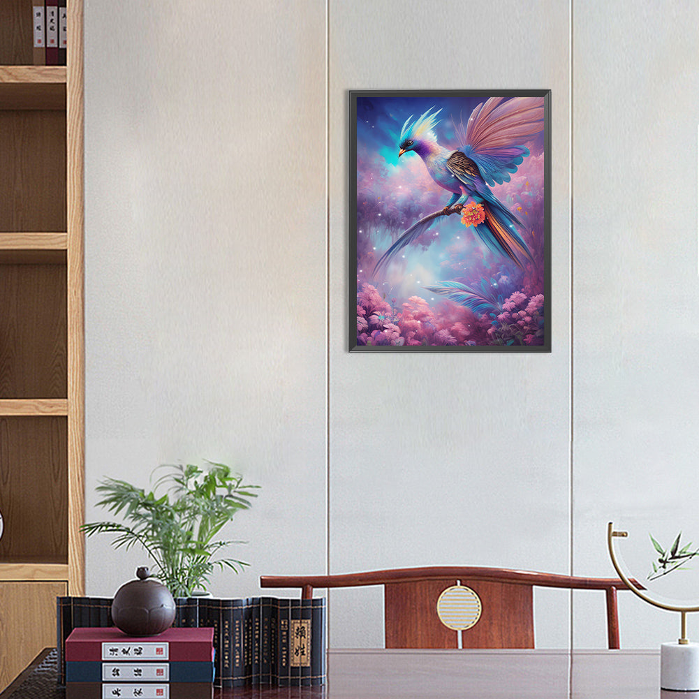 Bird On Branch - Full Round Drill Diamond Painting 30*40CM