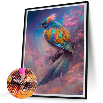 Colorful Feather Bird - Full Round Drill Diamond Painting 30*40CM