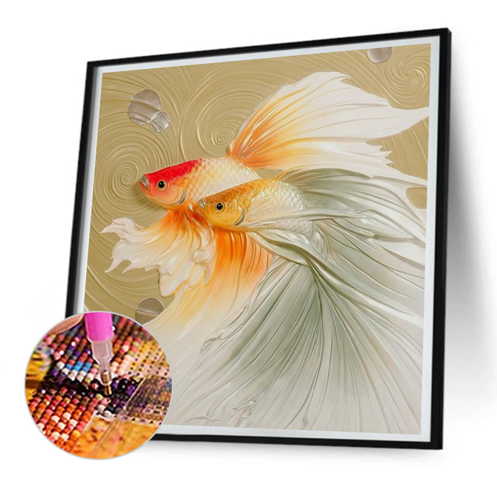 Goldfish - Full Round Drill Diamond Painting 30*30CM