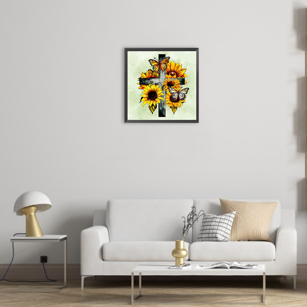 Cross - Full Round Drill Diamond Painting 30*30CM