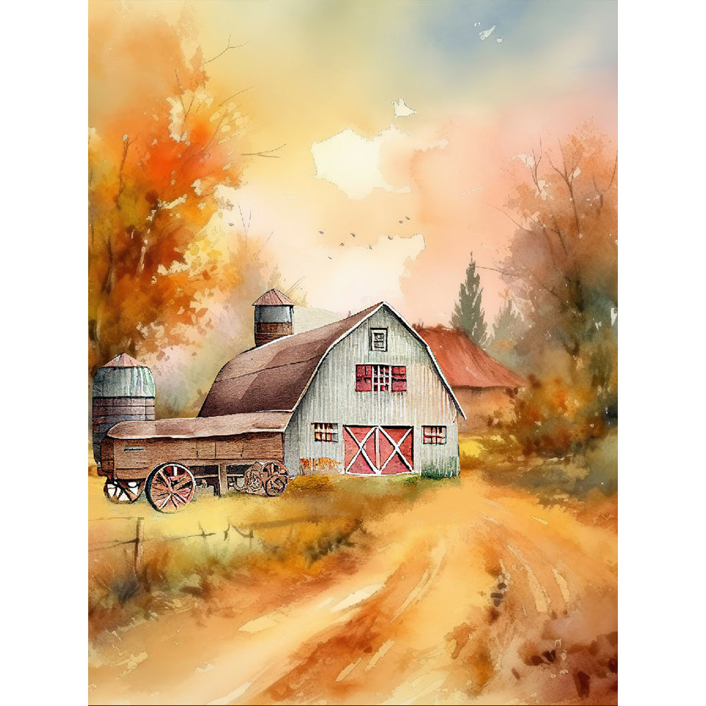Farm - Full Round Drill Diamond Painting 30*40CM