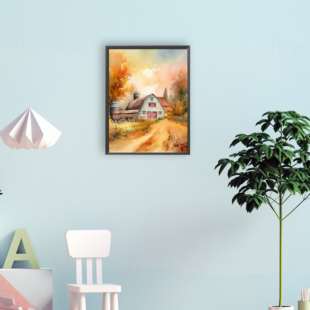 Farm - Full Round Drill Diamond Painting 30*40CM