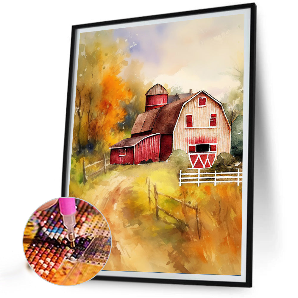 Farm - Full Round Drill Diamond Painting 30*40CM