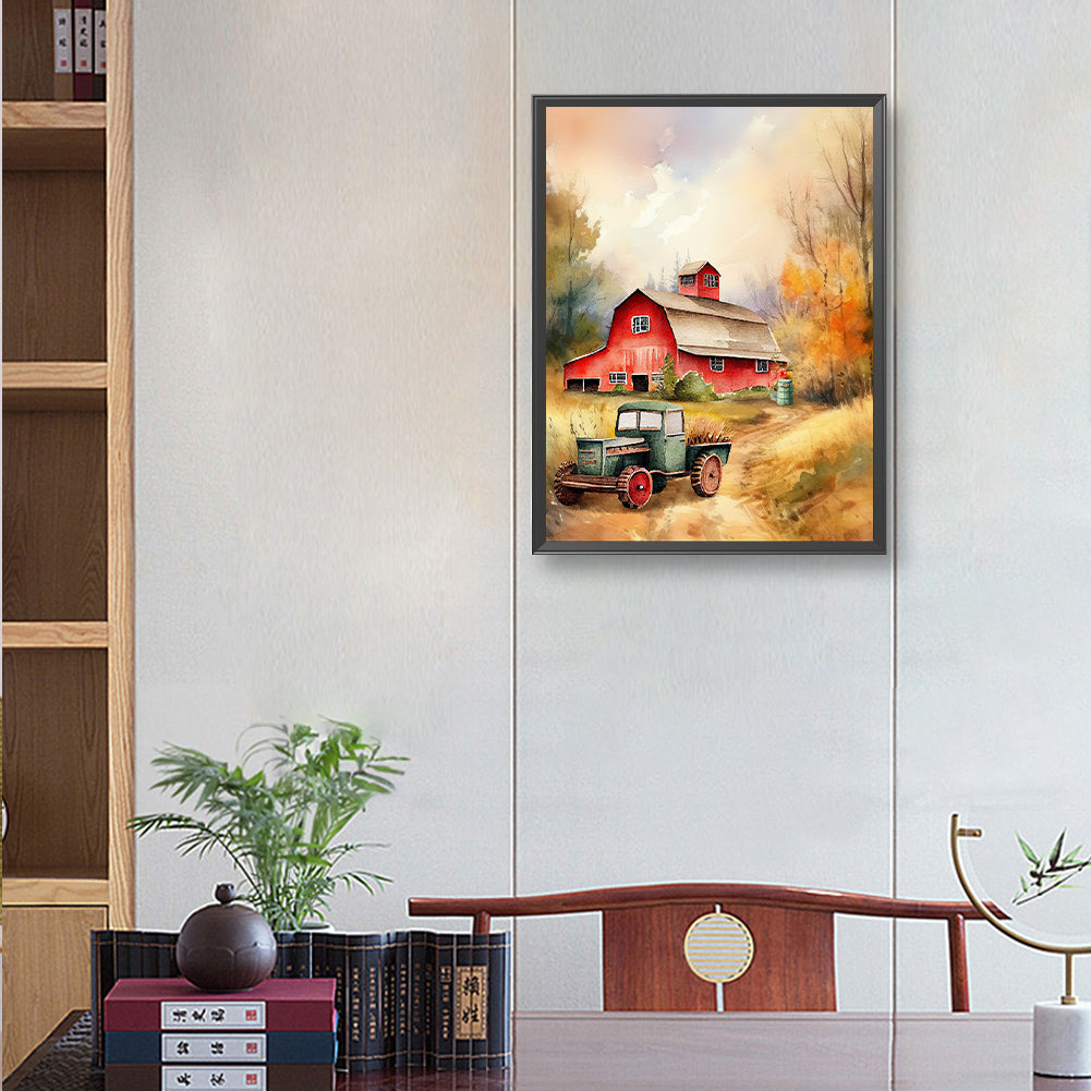 Farm - Full Round Drill Diamond Painting 30*40CM