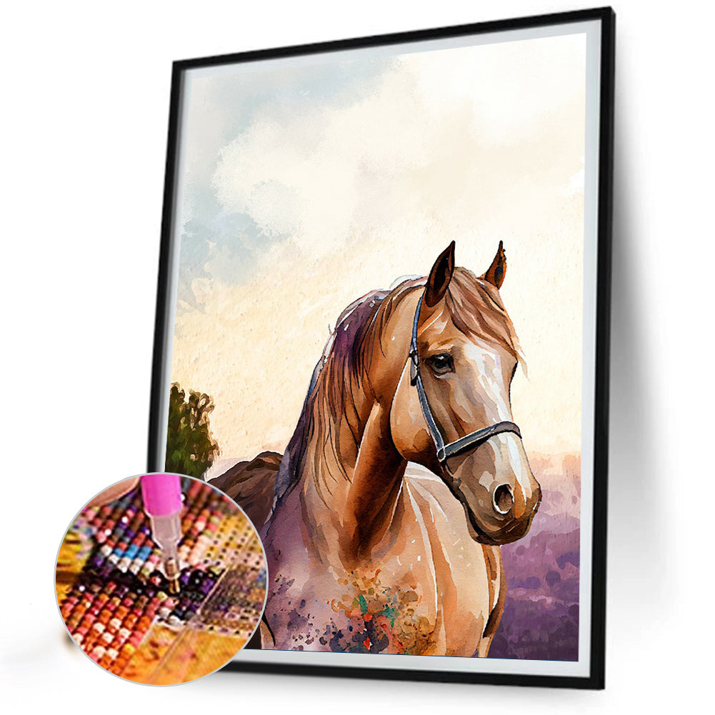 Horse - Full Round Drill Diamond Painting 30*40CM