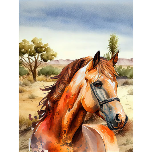 Horse - Full Round Drill Diamond Painting 30*40CM