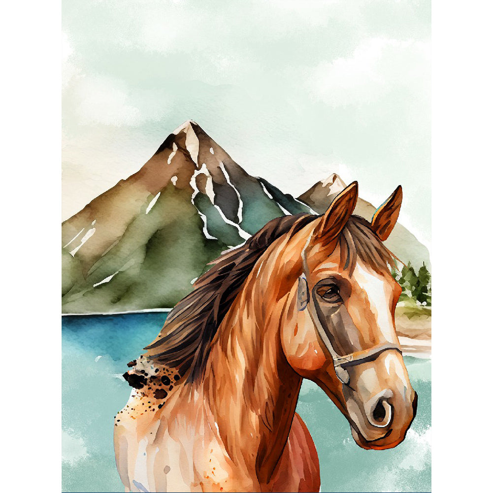 Horse - Full Round Drill Diamond Painting 30*40CM