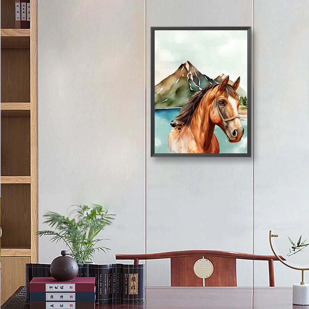 Horse - Full Round Drill Diamond Painting 30*40CM