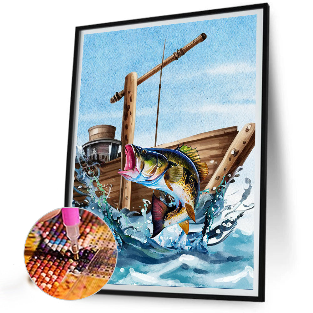 Sea ??Bass - Full Round Drill Diamond Painting 30*40CM