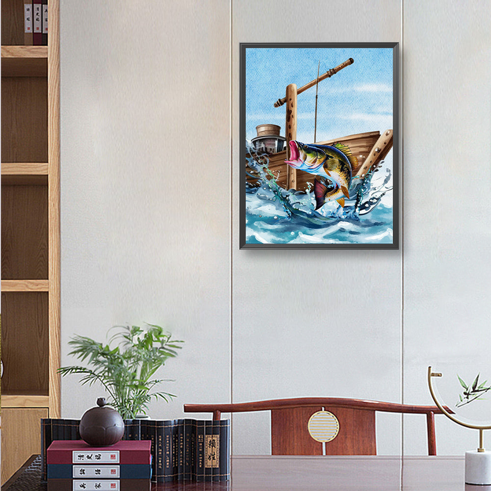 Sea ??Bass - Full Round Drill Diamond Painting 30*40CM