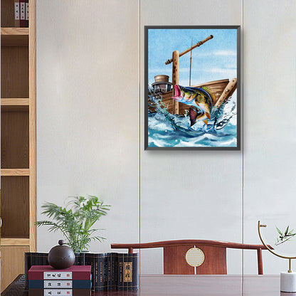 Sea ??Bass - Full Round Drill Diamond Painting 30*40CM