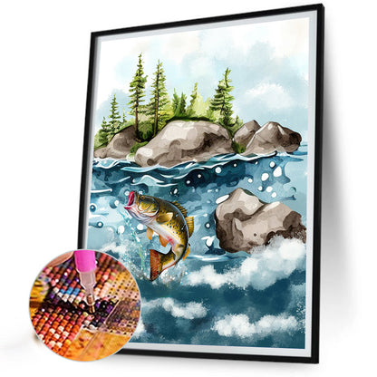 Sea ??Bass - Full Round Drill Diamond Painting 30*40CM