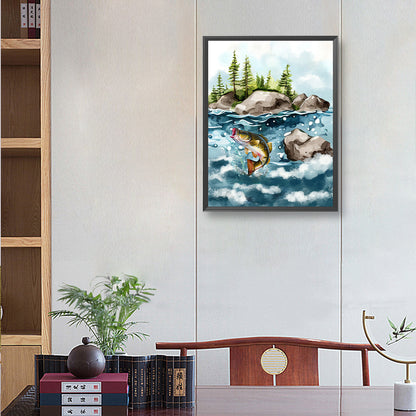 Sea ??Bass - Full Round Drill Diamond Painting 30*40CM