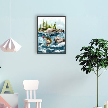 Sea ??Bass - Full Round Drill Diamond Painting 30*40CM