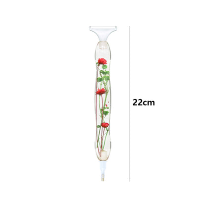 5D Resin Diamond Painting Pen Flower Point Drill Pen with Replacement Head