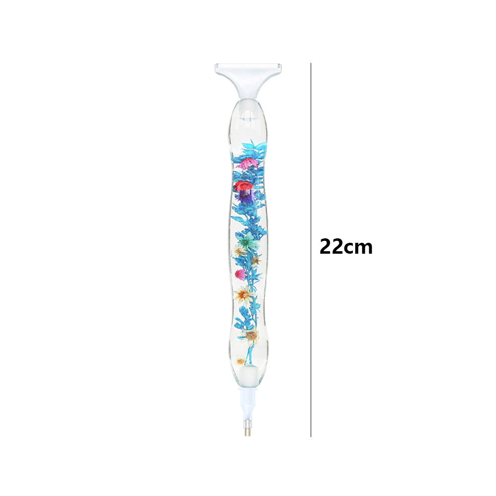 5D Resin Diamond Painting Pen Flower Point Drill Pen with Replacement Head