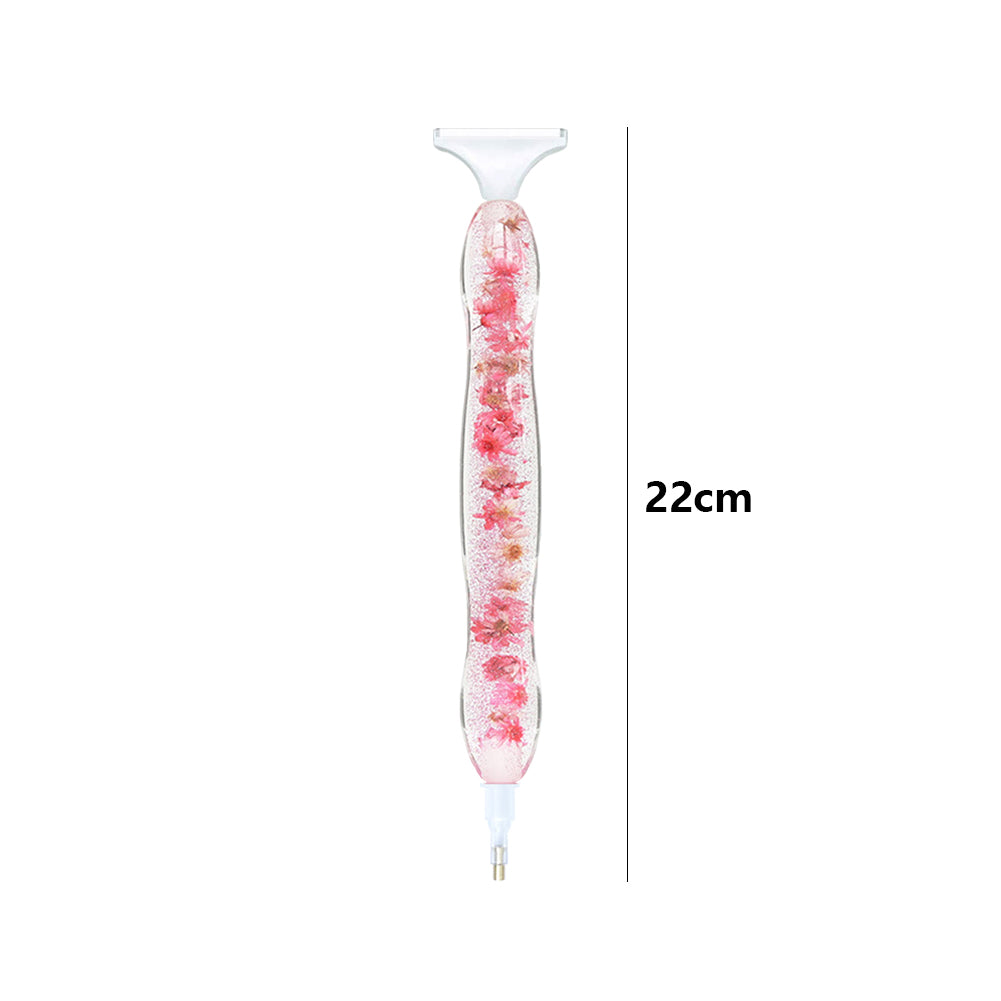 5D Resin Diamond Painting Pen Flower Point Drill Pen with Replacement Head