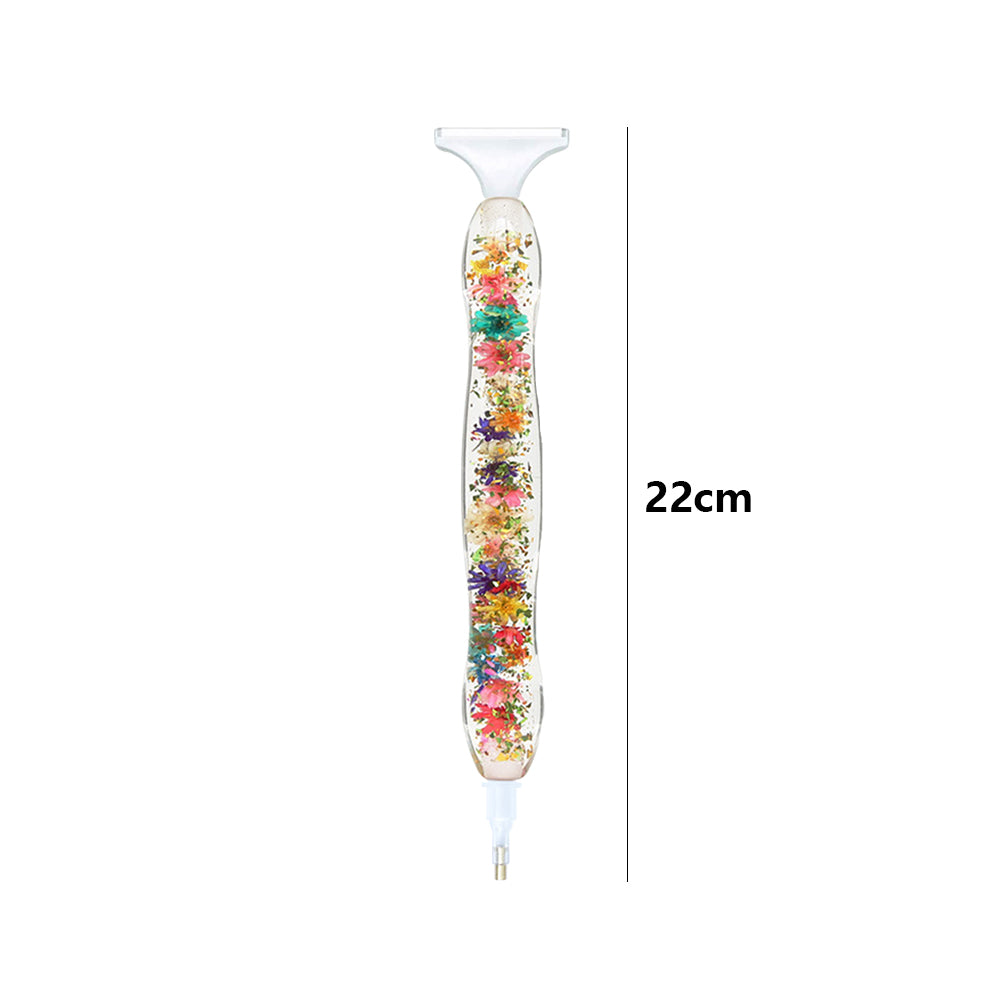 5D Resin Diamond Painting Pen Flower Point Drill Pen with Replacement Head