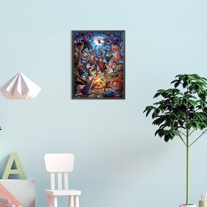 Horror Movie - Full Round Drill Diamond Painting 30*40CM