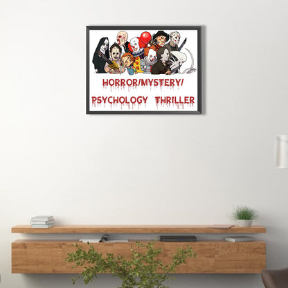 Horror Movie Pictorial - Full Round Drill Diamond Painting 40*30CM