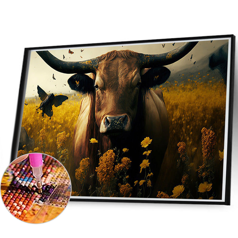 Highland Yak - Full Round Drill Diamond Painting 60*40CM
