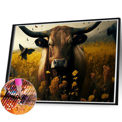 Highland Yak - Full Round Drill Diamond Painting 60*40CM