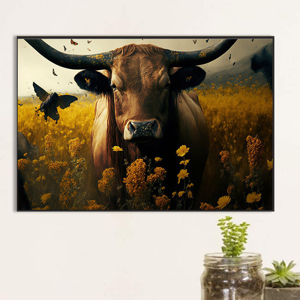 Highland Yak - Full Round Drill Diamond Painting 60*40CM