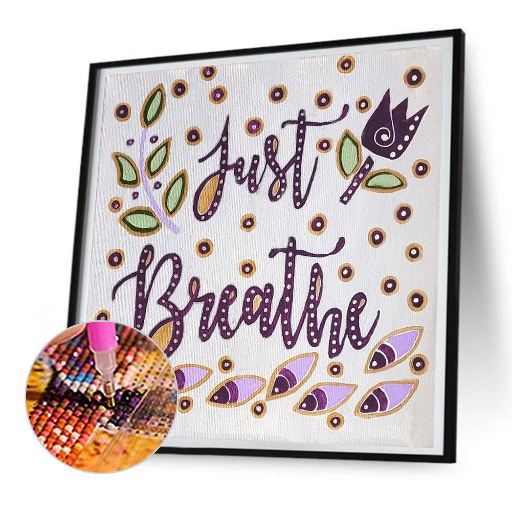 Calligraphy And Painting - Full Round Drill Diamond Painting 30*30CM