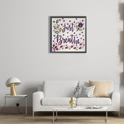 Calligraphy And Painting - Full Round Drill Diamond Painting 30*30CM