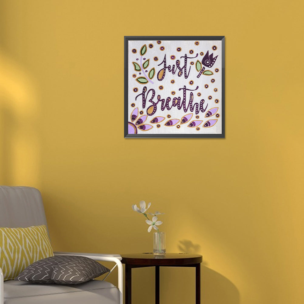 Calligraphy And Painting - Full Round Drill Diamond Painting 30*30CM