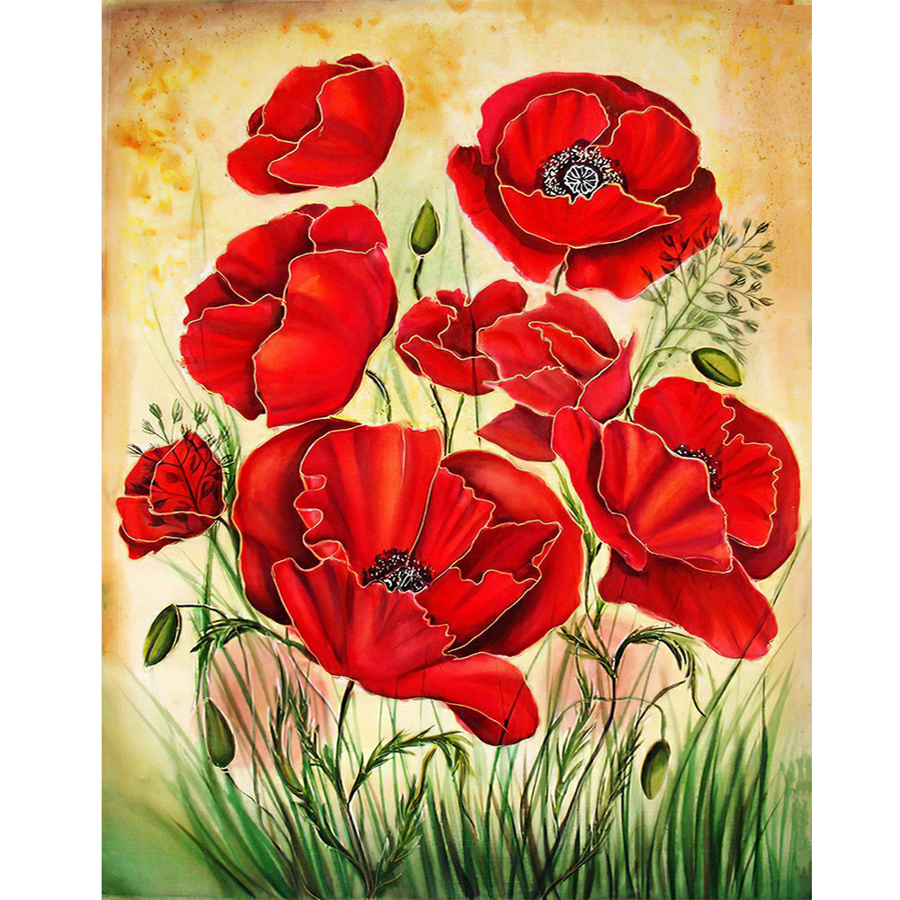 Safflower - Full Round Drill Diamond Painting 40*50CM