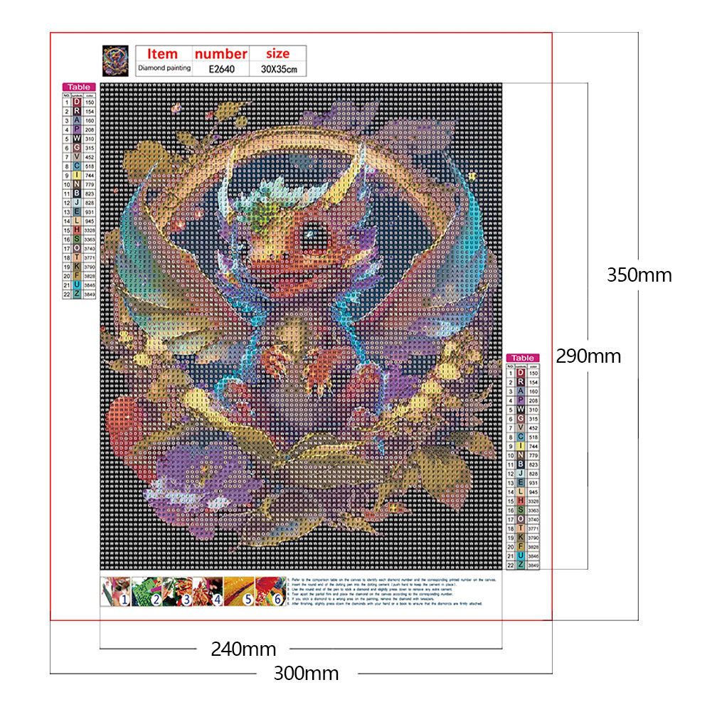 Little Dragon - Full Round Drill Diamond Painting 30*35CM