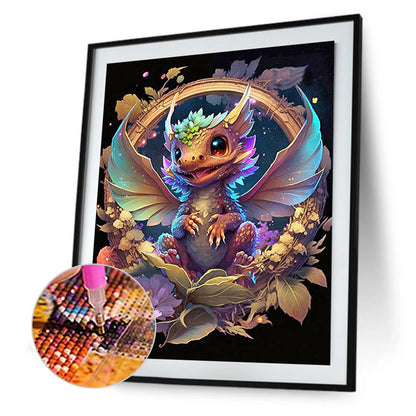 Little Dragon - Full Round Drill Diamond Painting 30*35CM