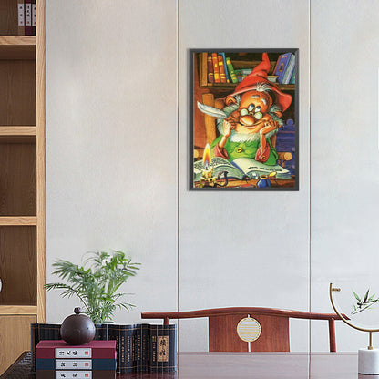 Old Man Reading - Full Round Drill Diamond Painting 30*40CM