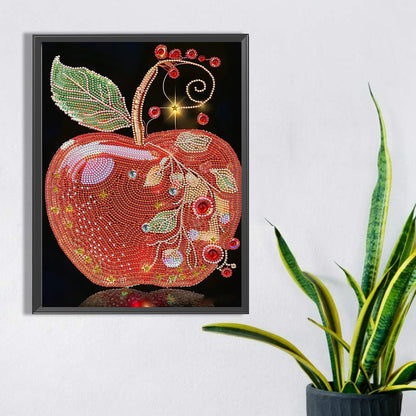 Red Apple - Special Shaped Drill Diamond Painting 30*40CM