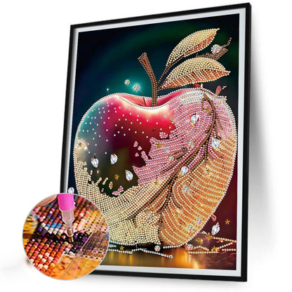 Red And Green Apples - Special Shaped Drill Diamond Painting 30*40CM