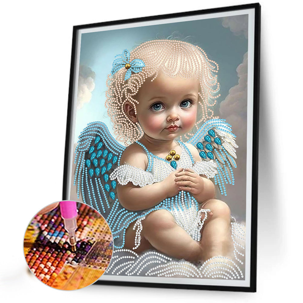 Angel Little Girl - Special Shaped Drill Diamond Painting 30*40CM