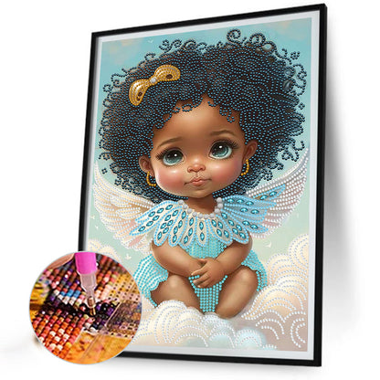 Angel Little Girl - Special Shaped Drill Diamond Painting 30*40CM