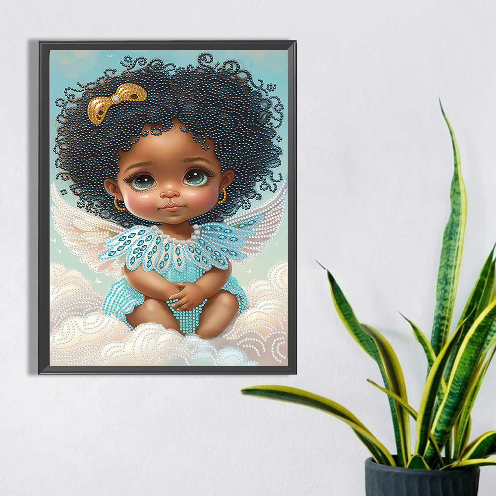 Angel Little Girl - Special Shaped Drill Diamond Painting 30*40CM